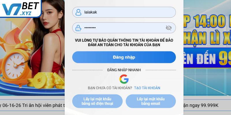 Đăng Nhập V7Bet - Hướng Dẫn Chi Tiết, An Toàn Cho Thành Viên 1 Các bước đăng nhập trên web