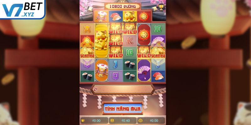 Neko May Mắn - Slot Game Mèo Thần Tài Chiêu Lộc Tại V7Bet 3 Quan sát tỷ lệ nhân thưởng