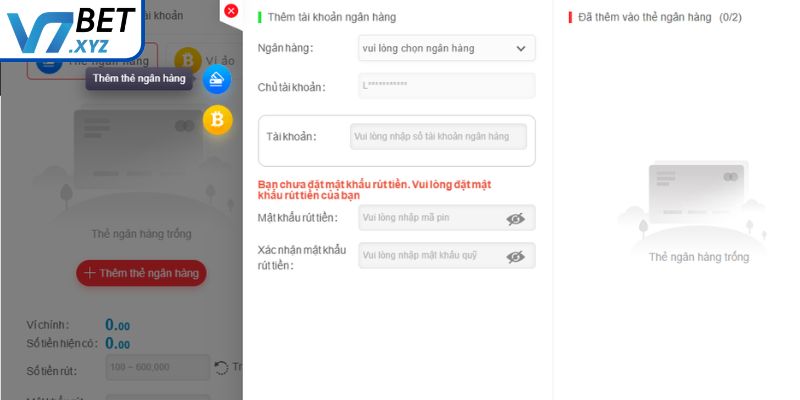 Rút Tiền V7Bet - Hướng Dẫn Nhanh Chóng Và Bảo Mật Tuyệt Đối 1 Điều kiện rút tiền tại V7Bet người chơi cần biết