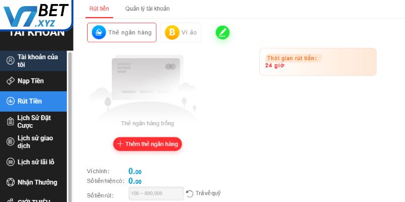 Rút Tiền V7Bet - Hướng Dẫn Nhanh Chóng Và Bảo Mật Tuyệt Đối 3 Xác nhận rút tiền V7Bet